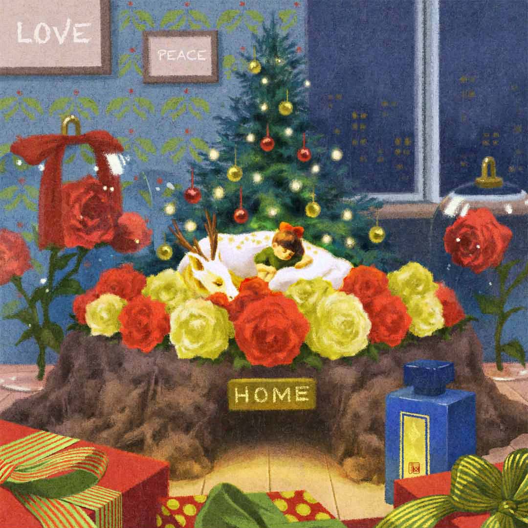 Merry Christmas - Fanart of an app called 'Livly Island.'